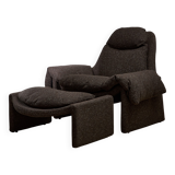 P60 Lounge Chair and Ottoman by Vittorio Introini, Saporiti, 1960s