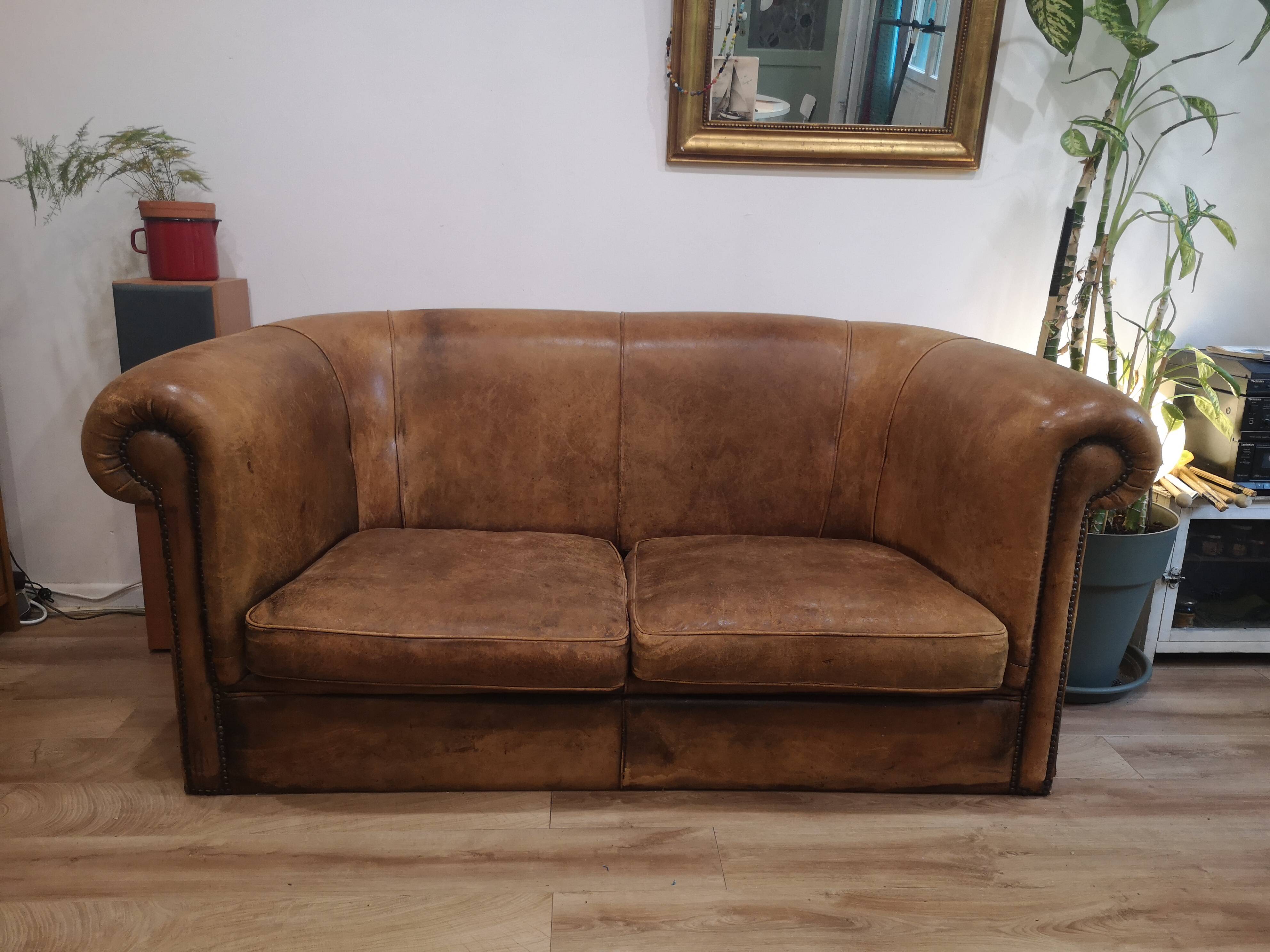 Vintage leather sofa