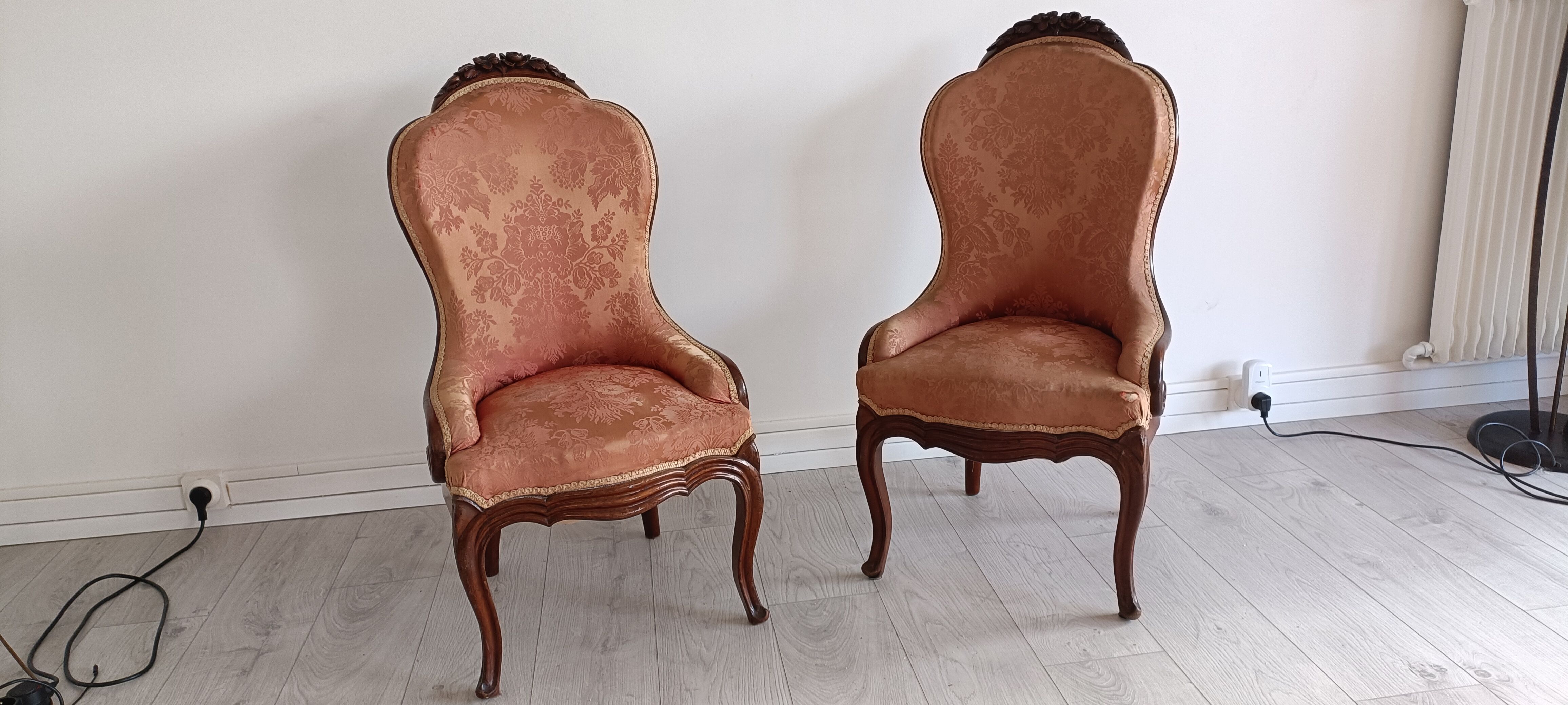 Paire de chaises Louis Philippe acajou