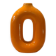 Vase circulaire orange