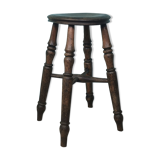 Turned wooden stool