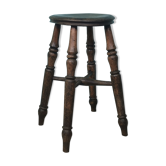 Turned wooden stool