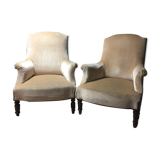 Pair of English armchairs