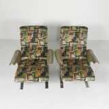 Set of 2 armchairs, model Copenhague, Francois Letourneur, 1960s