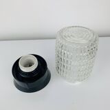 Arno vintage molded glass wall lamp, 1960s