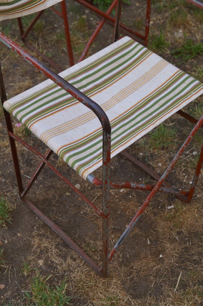 Lot de fauteuils de jardin vintage