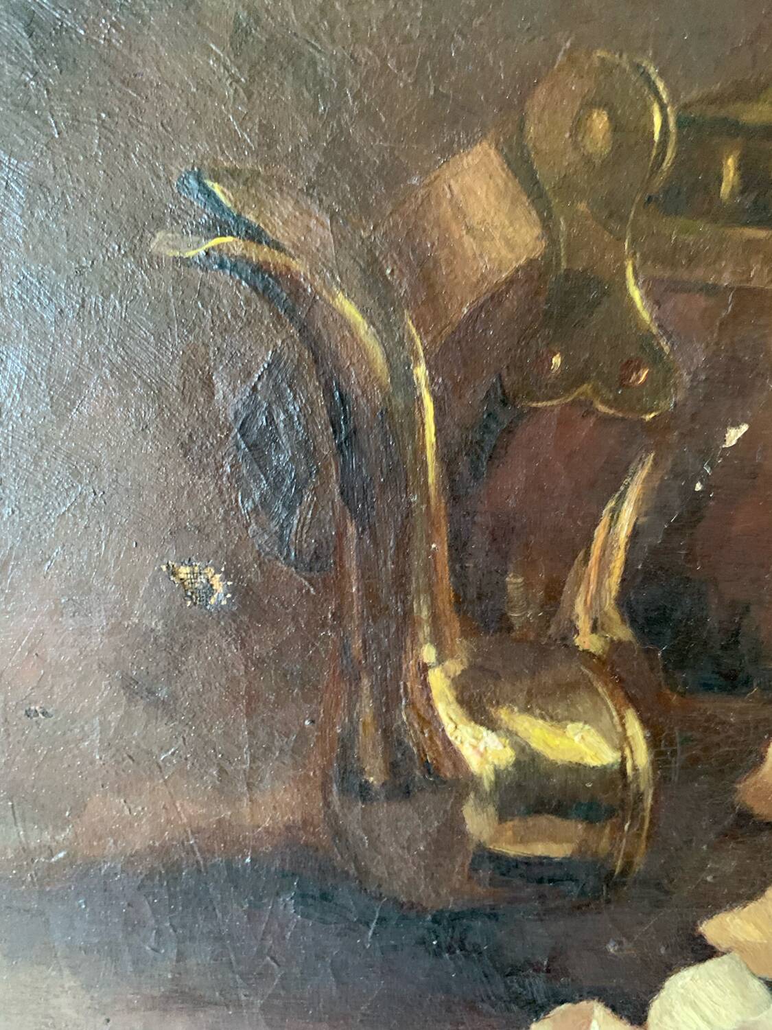 Old nature painting mirte kitchen