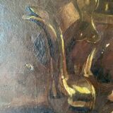 Old nature painting mirte kitchen