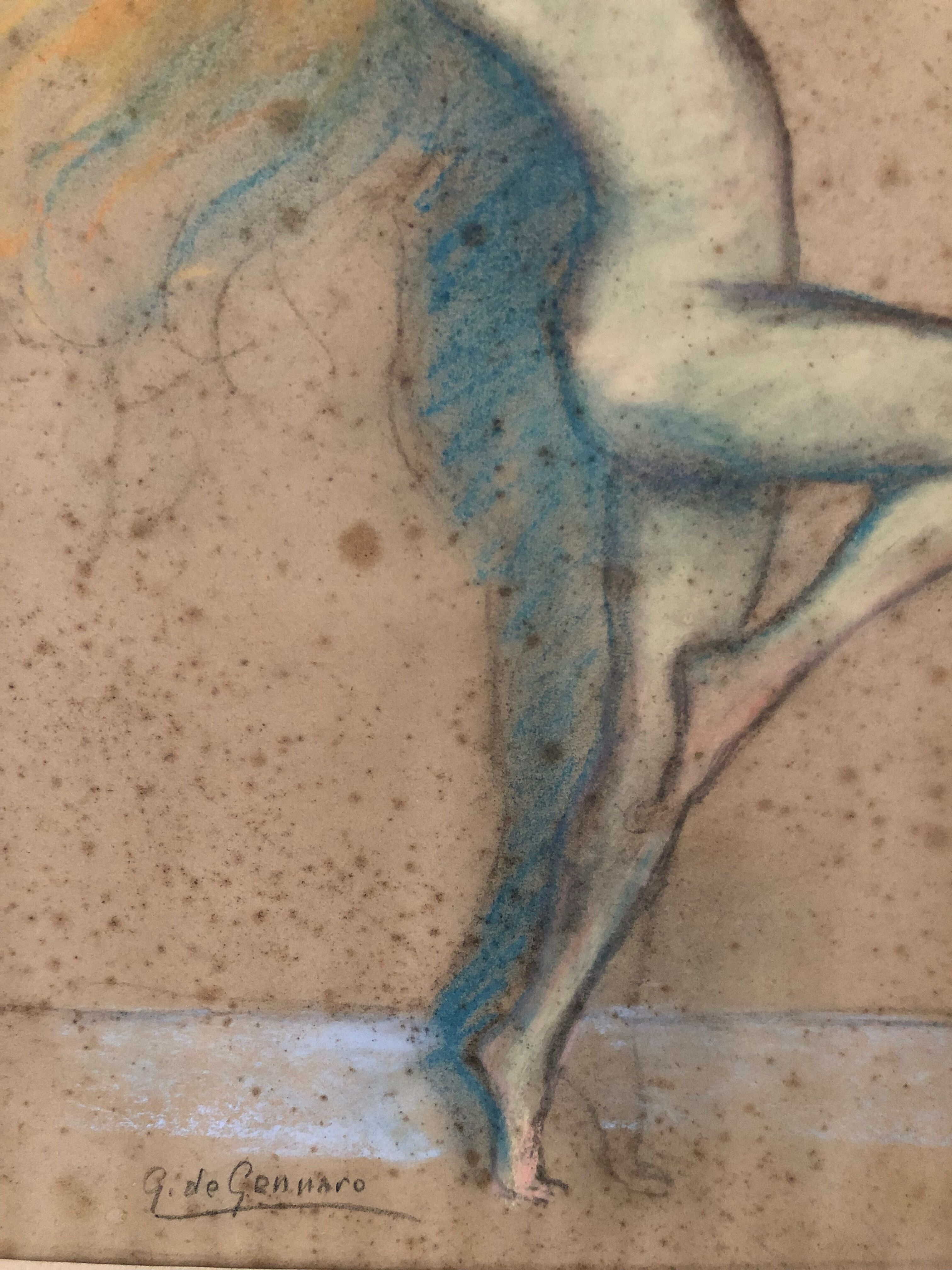 Tableau dessin de danseuse by Gaetano de Gennaro, 1930