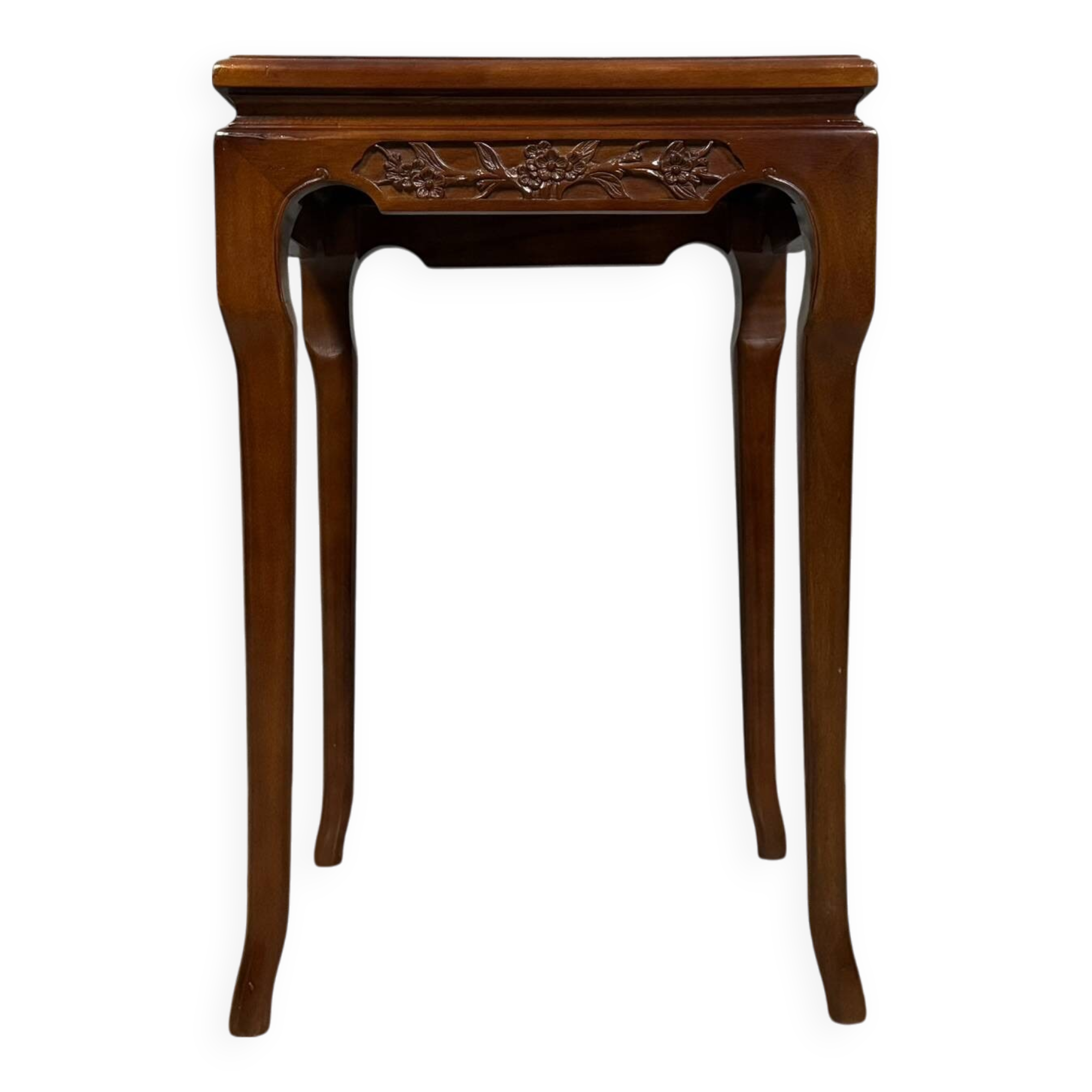 China 20th century: mahogany and burl saddle circa 1950