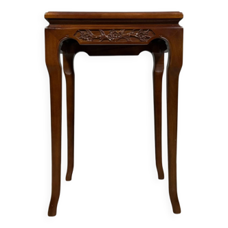 China 20th century: mahogany and burl saddle circa 1950