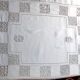 nappe de cérémonie 19 ème monogrammée « GB » 2m25 x 2m55