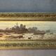 A. Laemmermann, oil painting on cardboard depicting a rocky landscape.