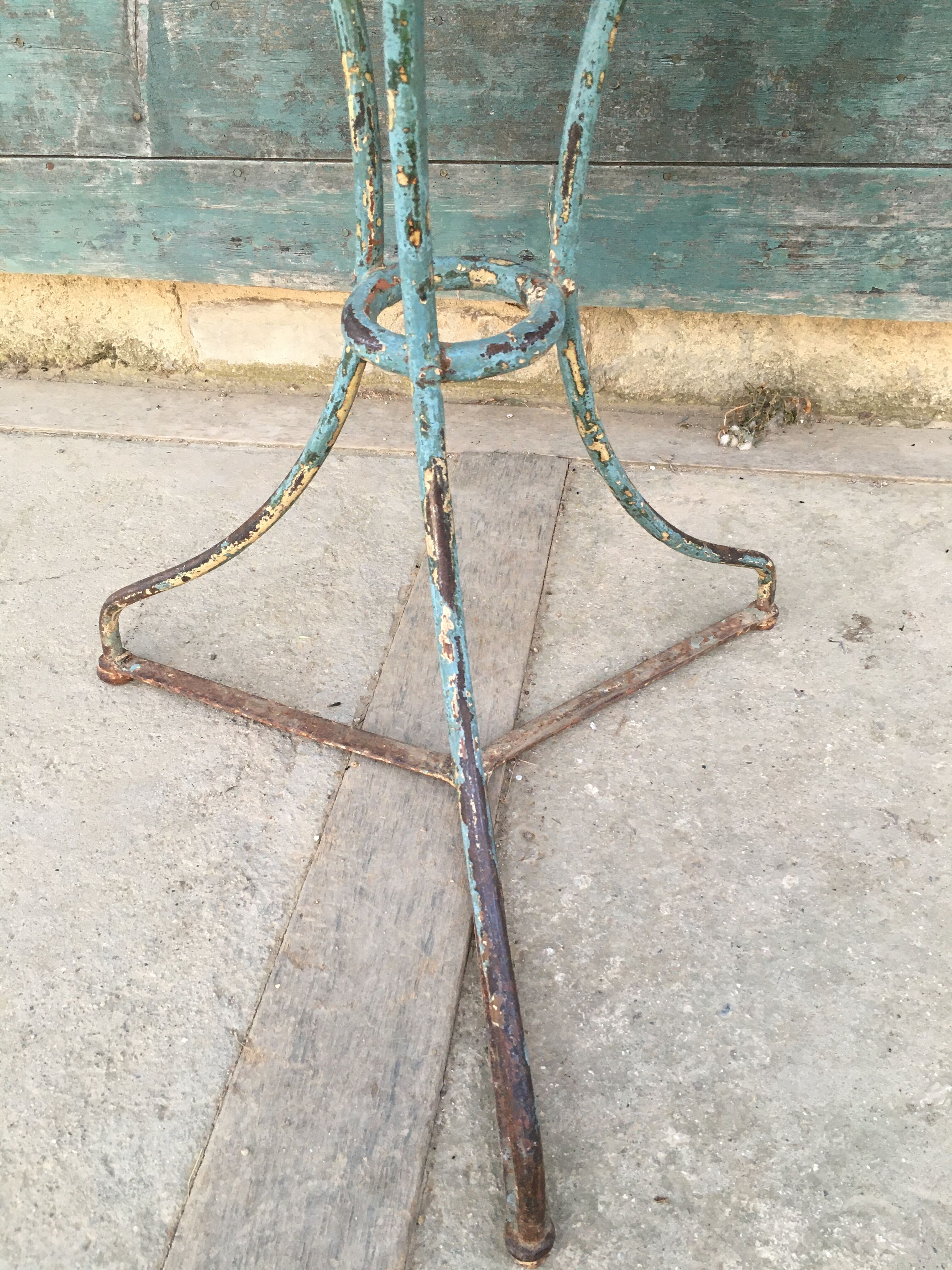 Wrought iron garden table 19th