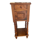 Table de chevet dessus en marble rose