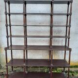 Six-tiered column shelf