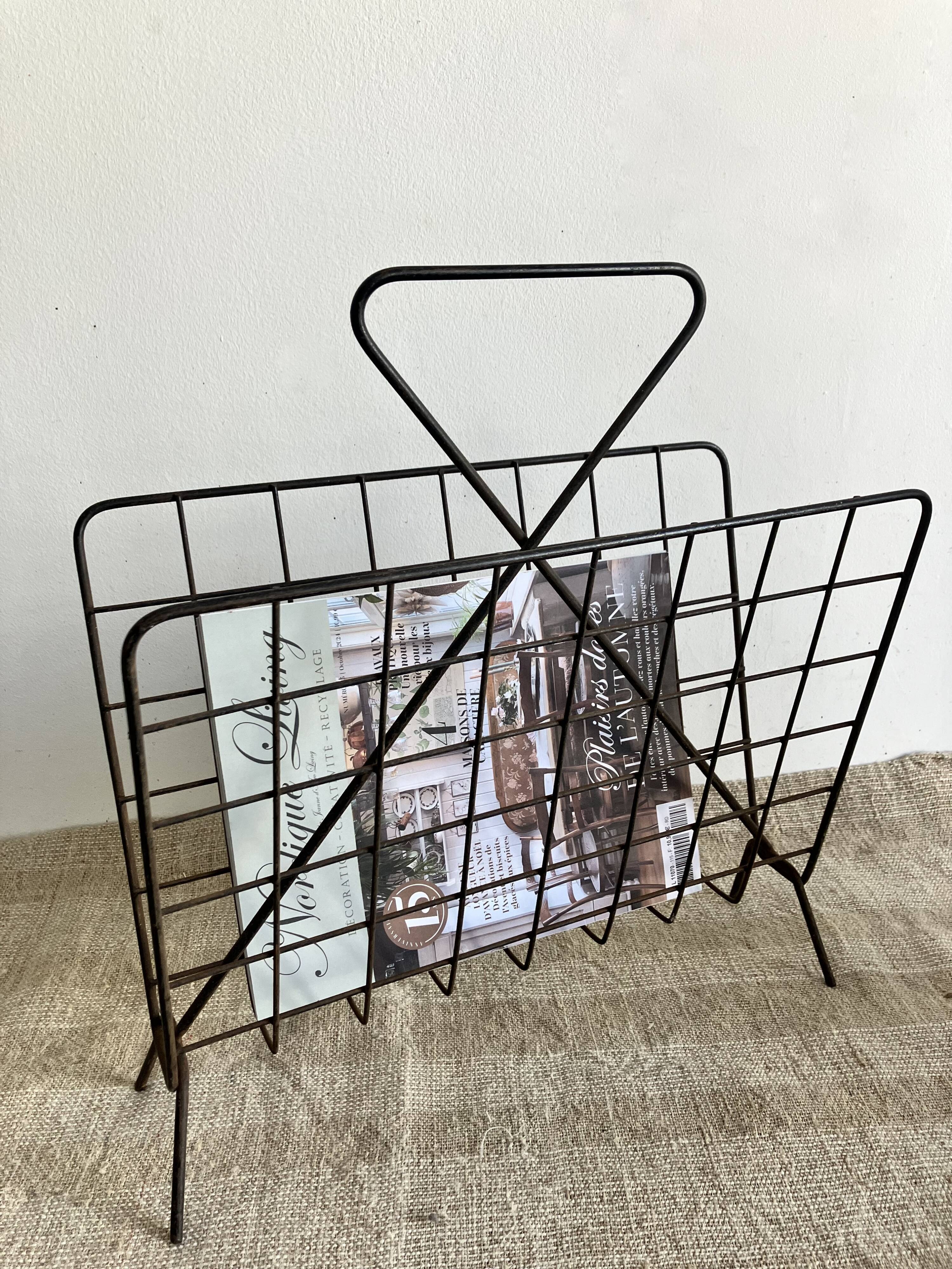 60s Wire Magazine Rack
