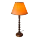 Twisted wood lamp