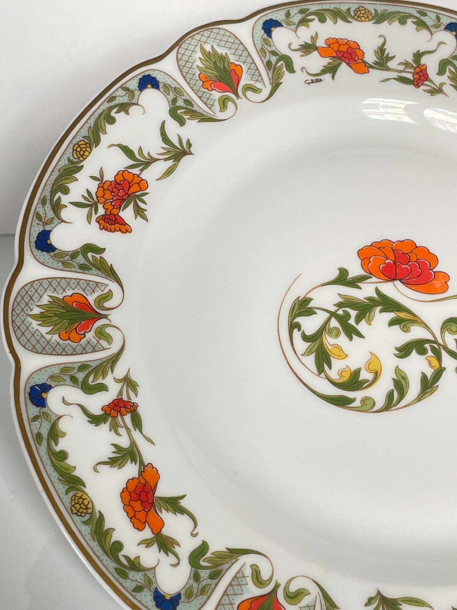 Porcelain Dinner Plate - Mozart "Shantung" Pattern Haviland