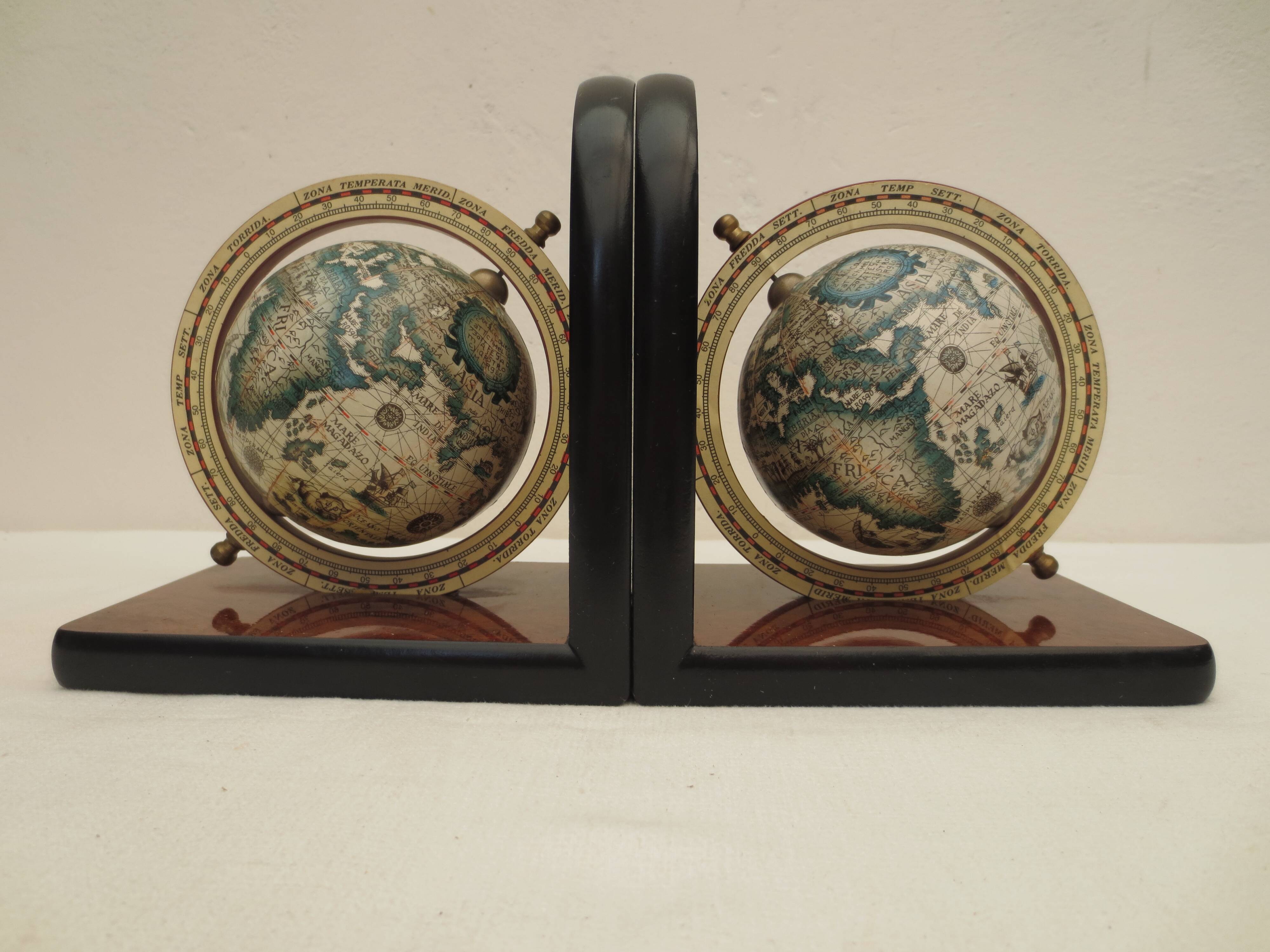 pair of vintage formica bookends