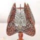 Vintage wooden bedside table lamp 1960