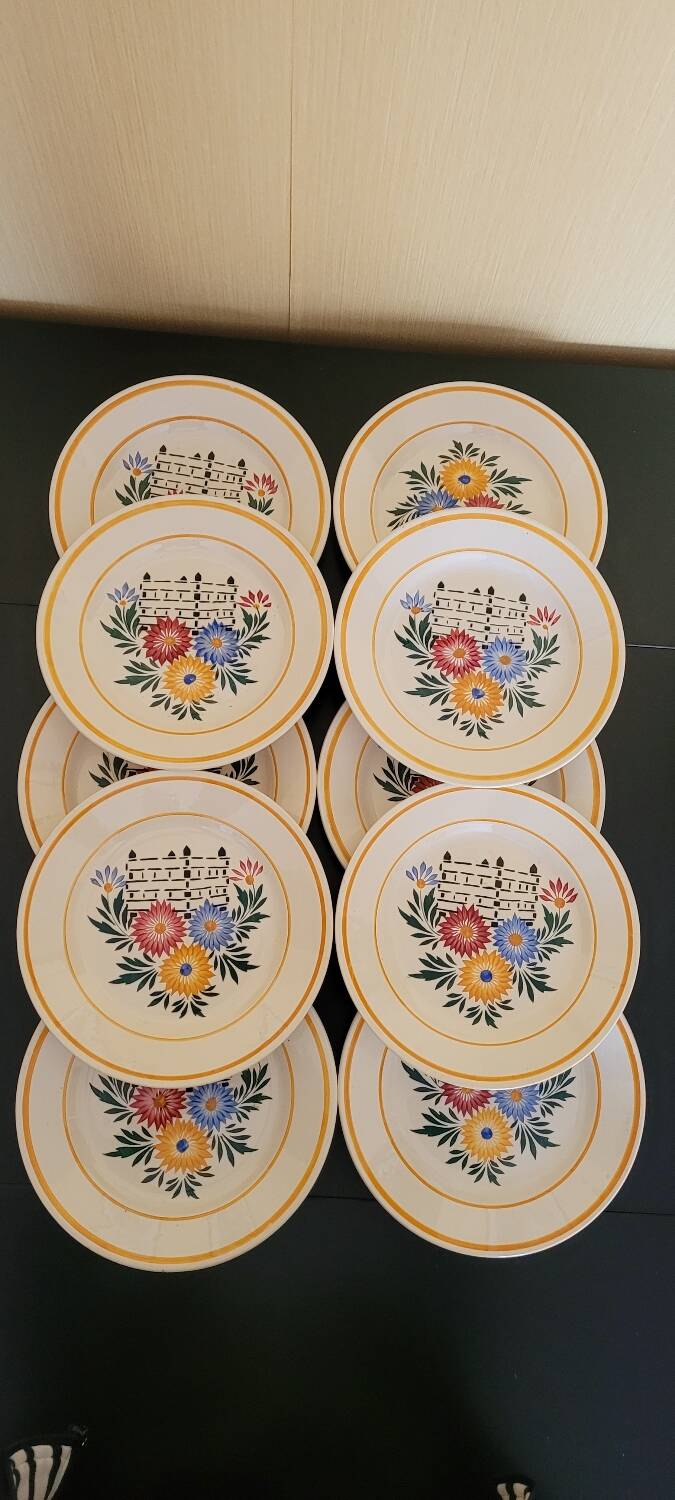10 flat plates HBC Choisy le Roi