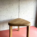 Vintage brutalist nesting tables in solid wood, design