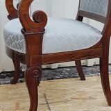 Pair of armchairs restoration style Charles X