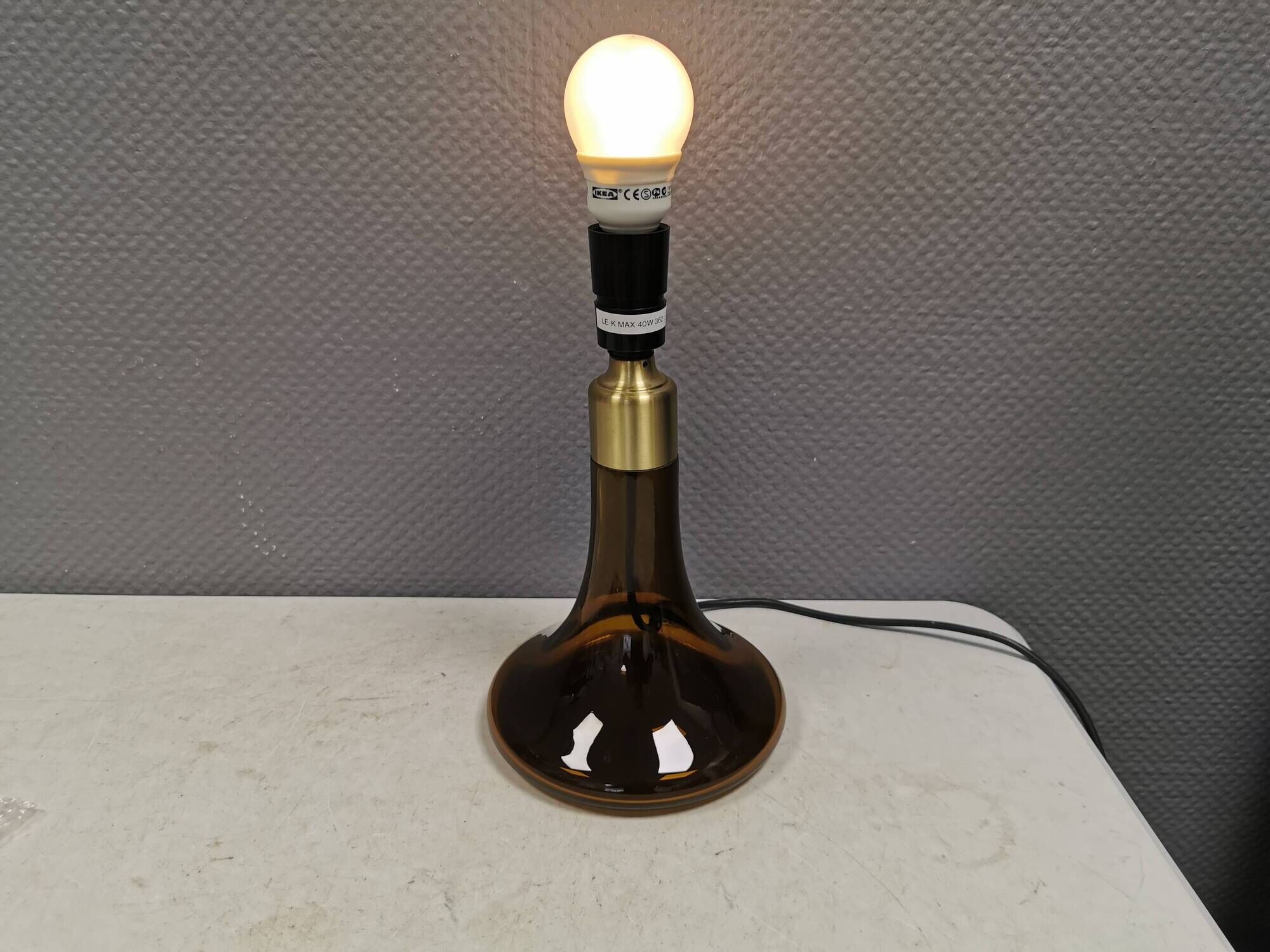 Le Klint table lamp, model 362,by Poul Christiansen for Holmegaard in 1972