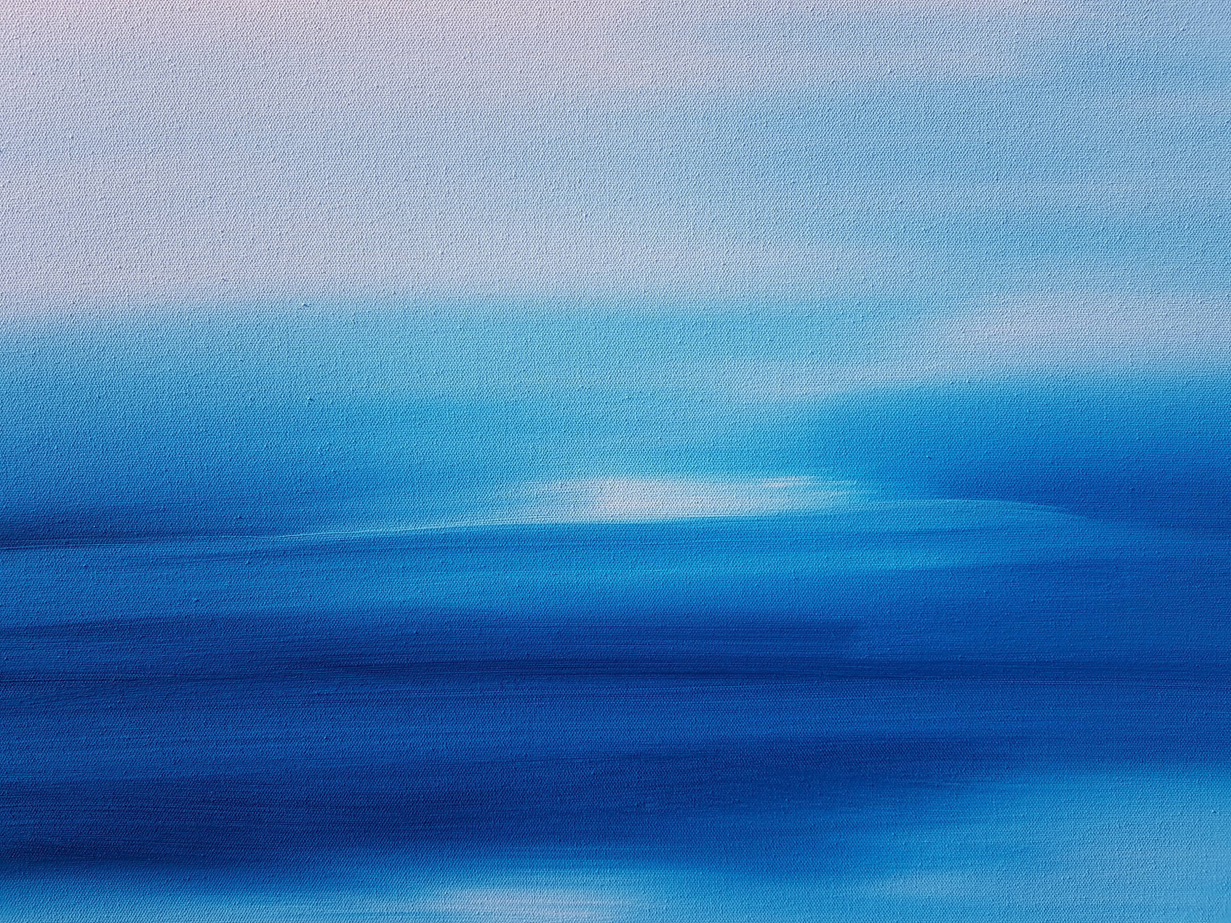 Abstract painting painting "AZURINE" handmade