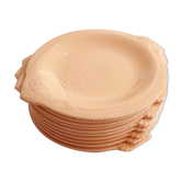 Set de 10 assiettes Poissons Longwy