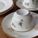 Limoges porcelain cups and plates