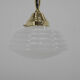 Art nouveau brass and opaline glass pendant, 1920s