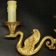 Pair of Empire style swan sconces Petitot