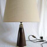 Tadelakt lamp wood color