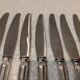 11 table knives with 800 silver handles, Swiss goldsmith Jezler filet