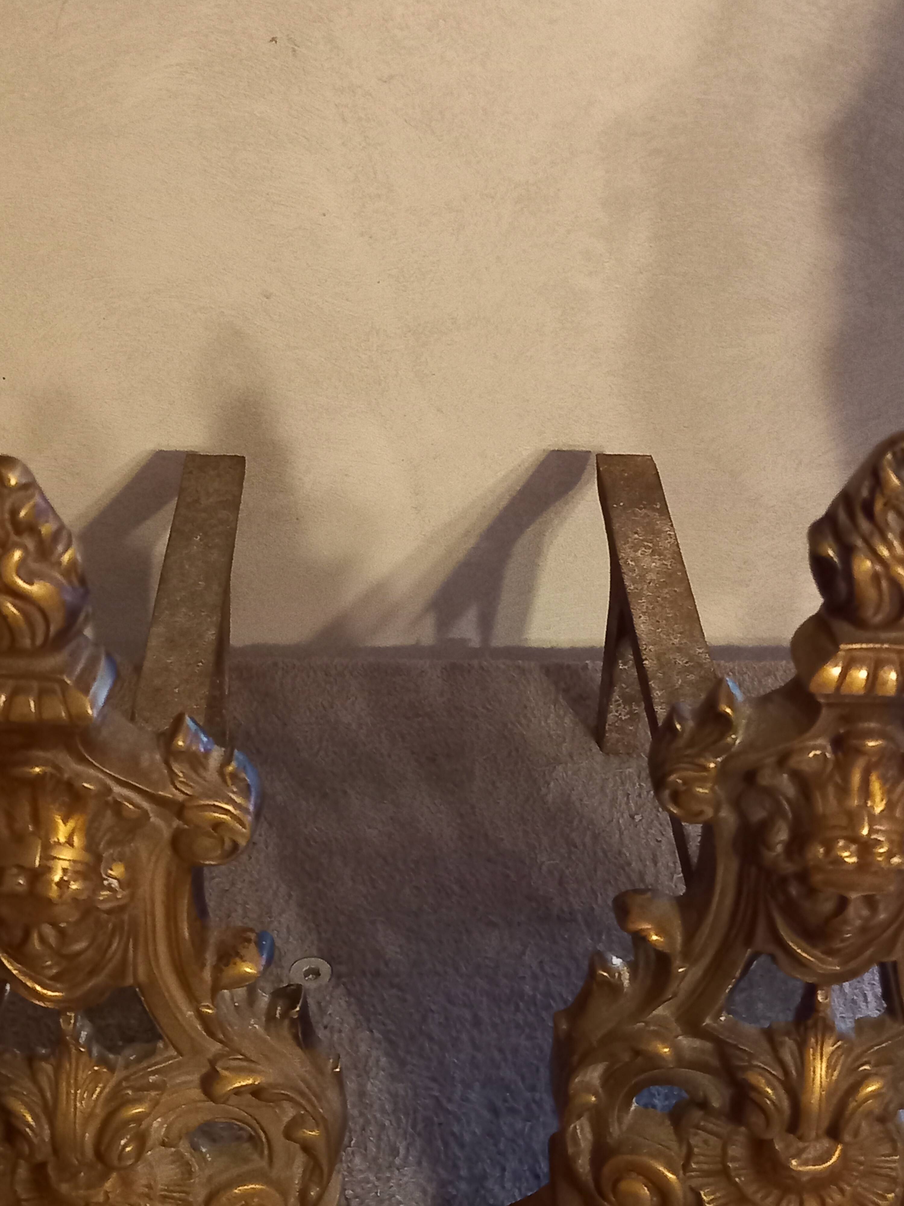 Gilded bronze candelabrum