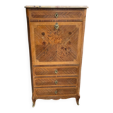 Old wooden and marble secretary