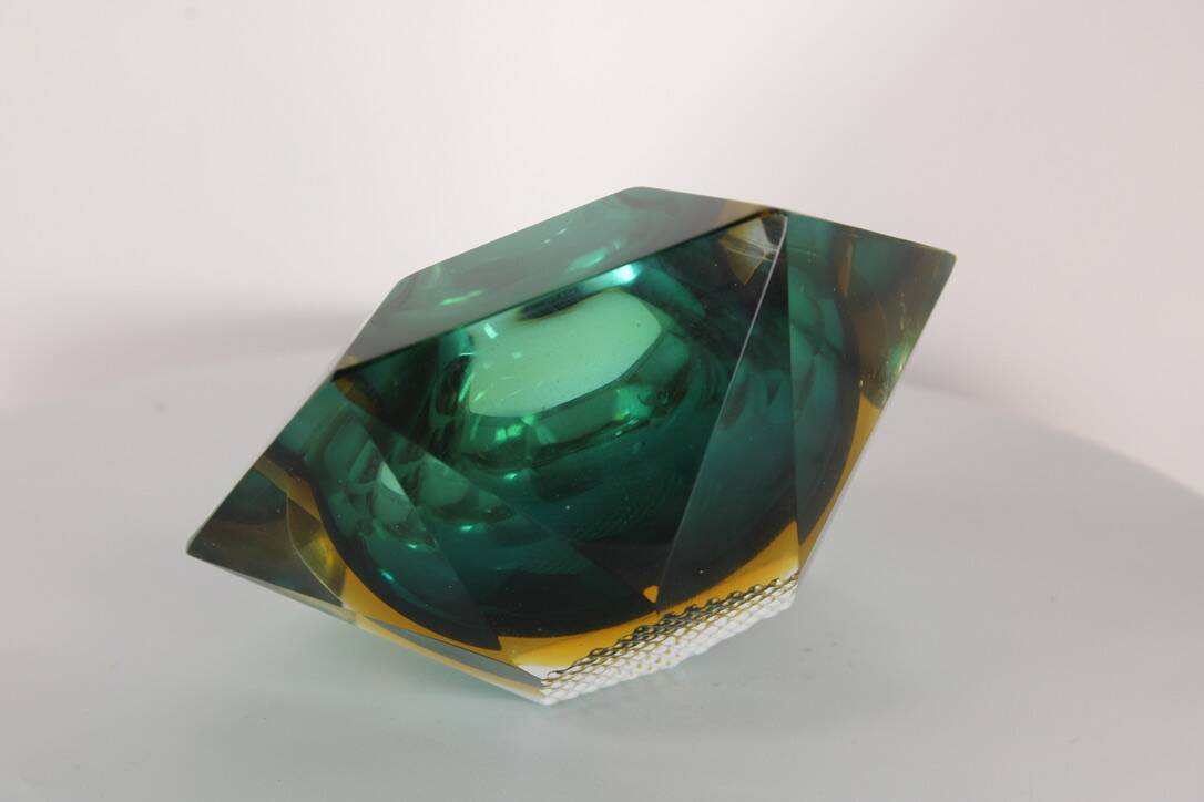 Flavio Poli pocket tray for Seguso (attri) Murano Italy 1960