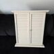 Vintage shabby chic white mirror window