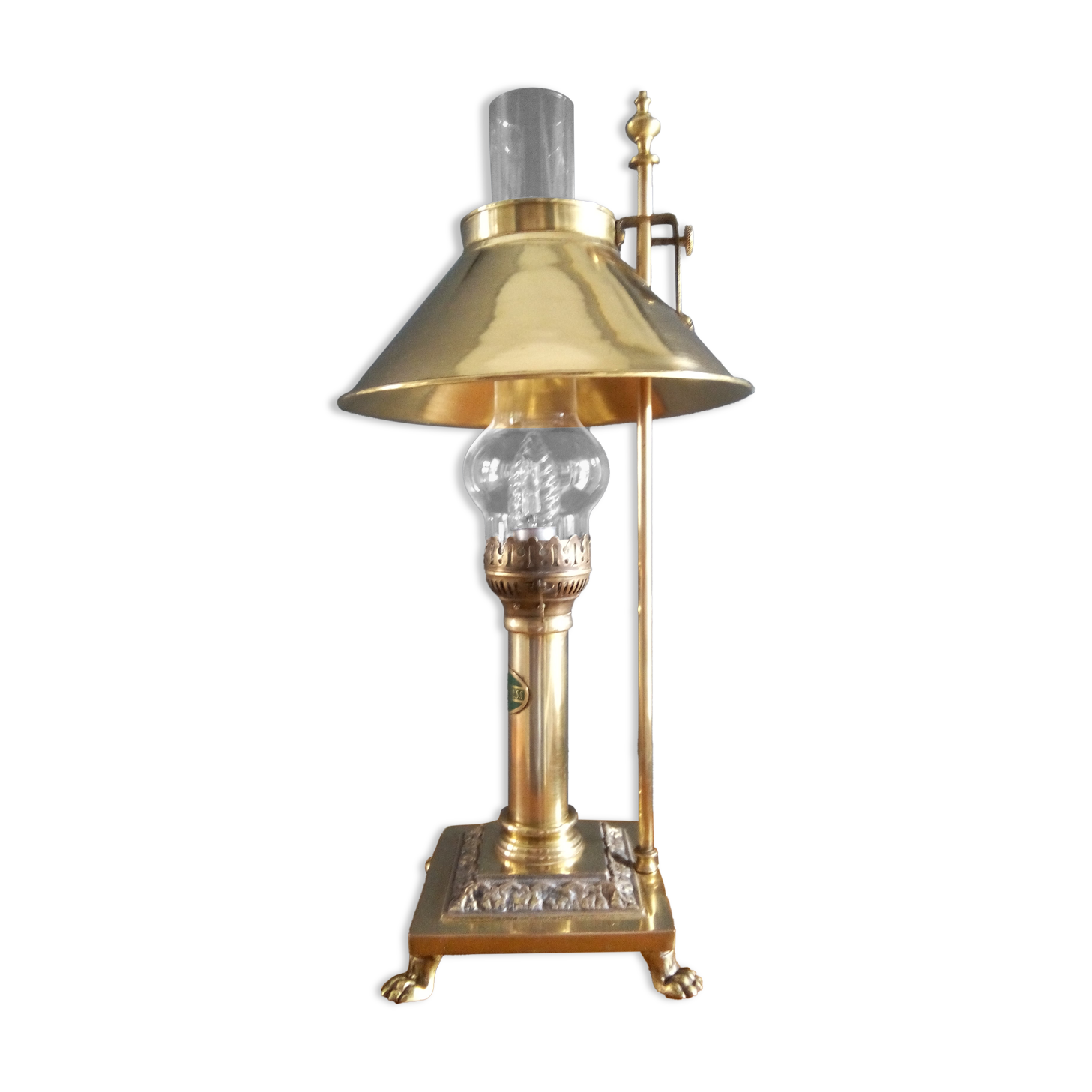 Contemporary laying lamp " orient express " bronze