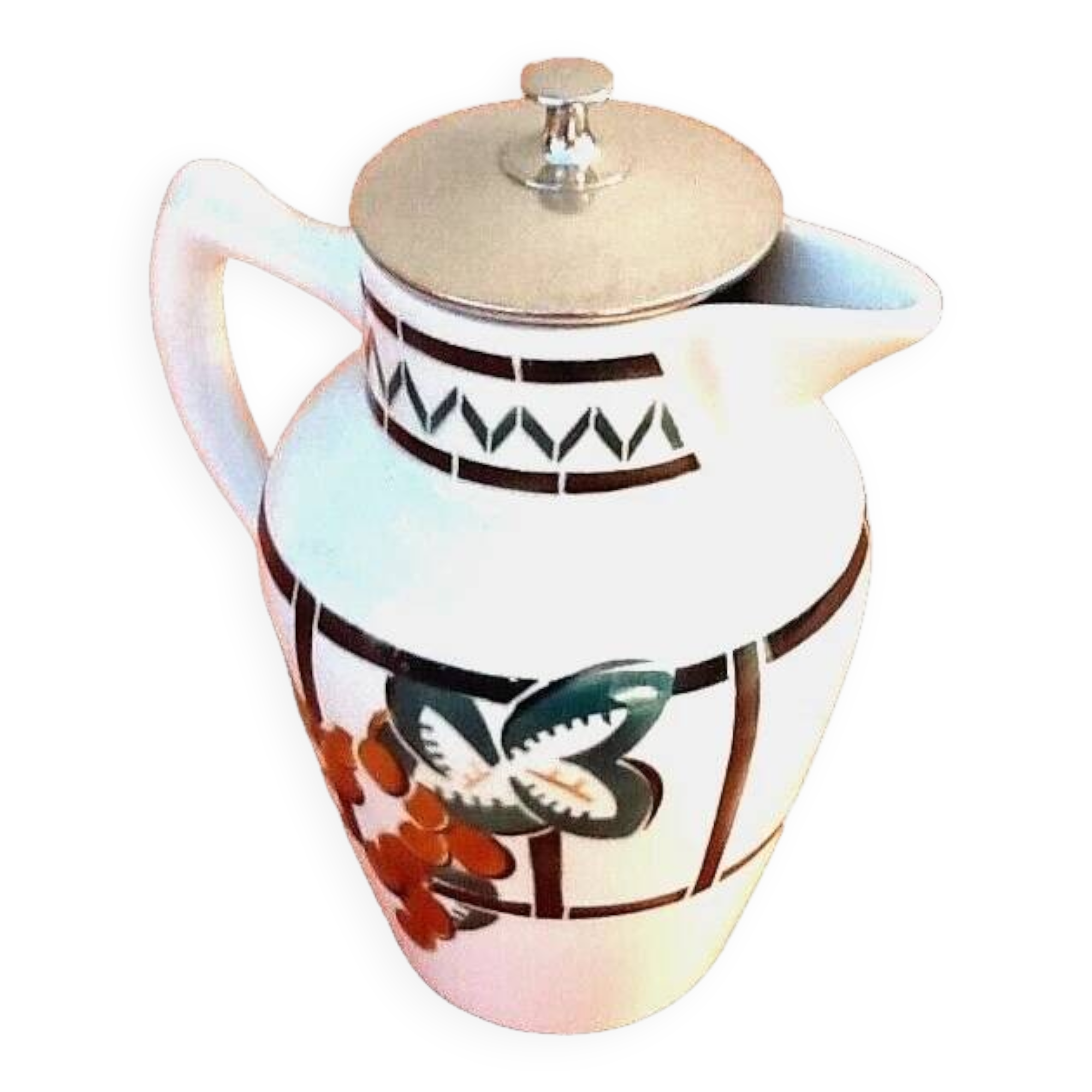 Art Deco 1930s Teapot / Tea Maker with Metal Infuser