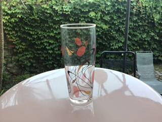 6 vintage cocktail glasses