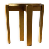 Tabouret vintage doré