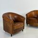 Set of 2 club armchairs