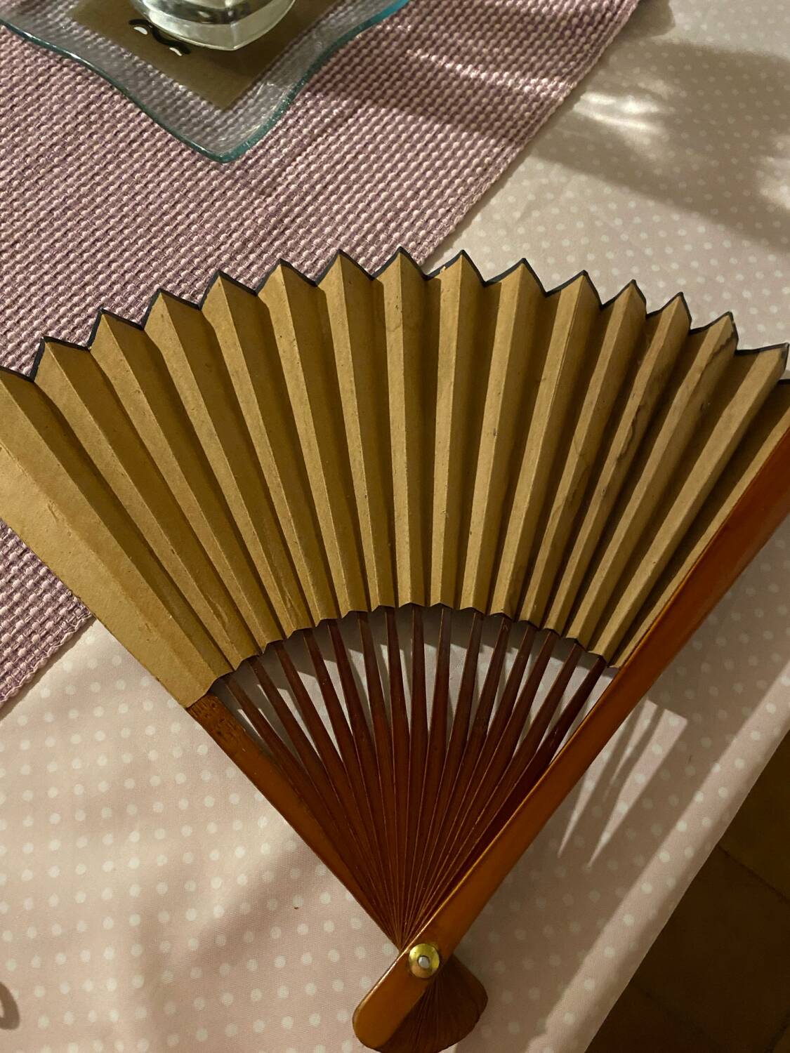 Éventail japonais vintage