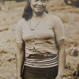 ANONYMOUS SILVER PHOTO SEPIA WOMAN INDONESIA CIRCA 1970