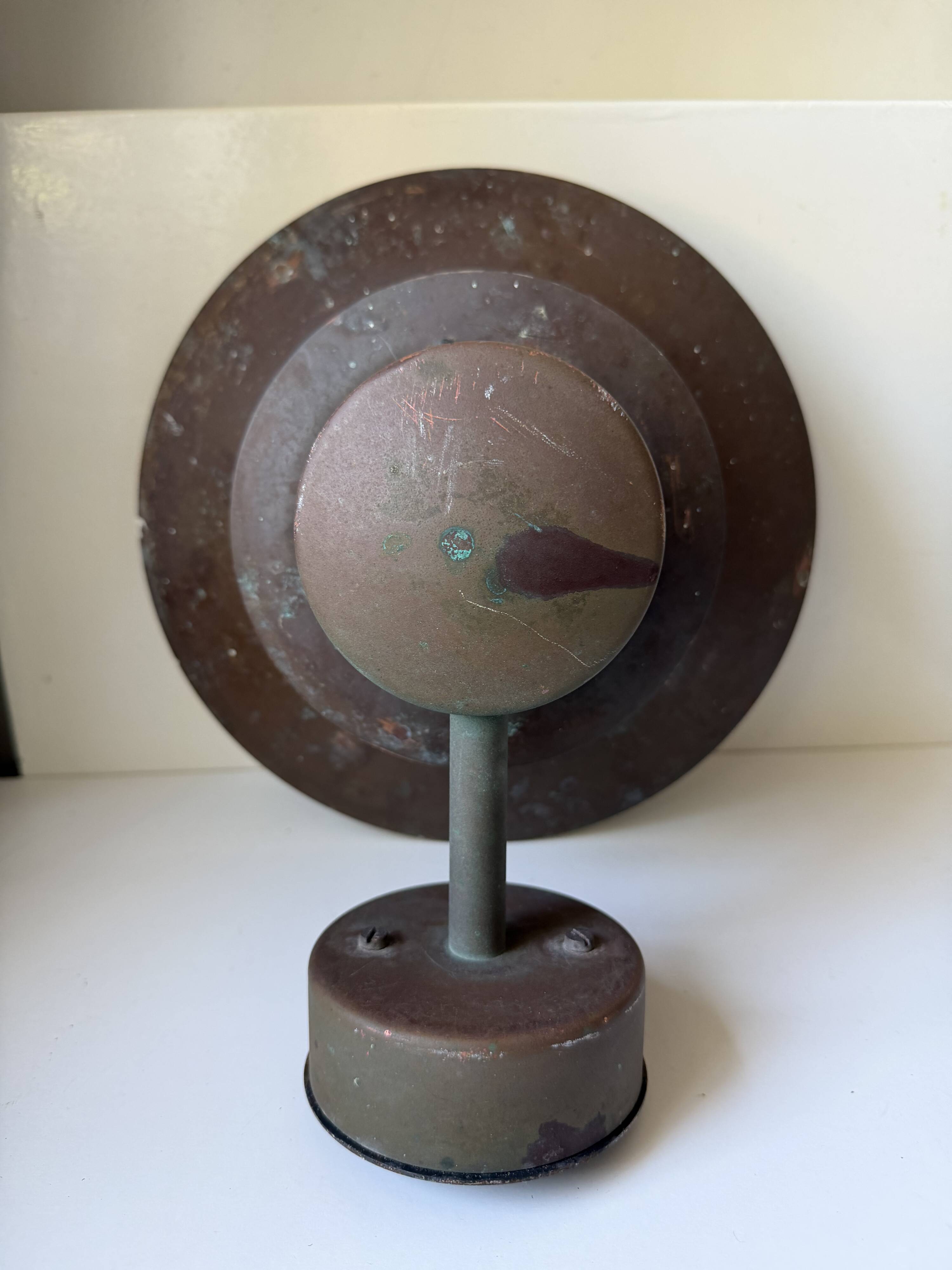 Pair of Danish Vintage Copper Wall Lamps
