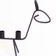Pair of two zoomorphic wrought iron candlesticks with 4 lights, 1960s
