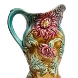 Barbotine pitcher jug from Onnaing Earthenware Factory circa 1900